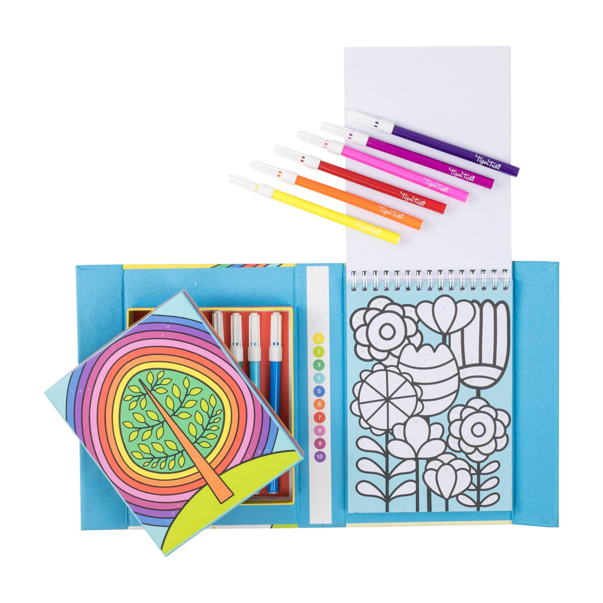 Color By Number - Rainbow Garden