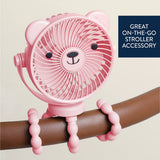 Itzy Breeze 3-Speed Stroller Fan - Pink