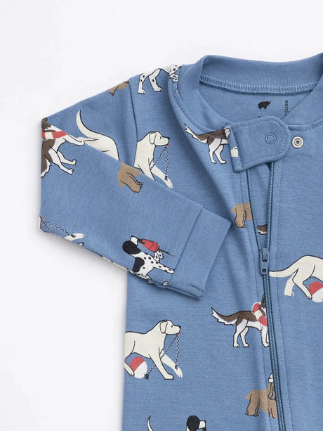 Zip Romper - Nantucket Pups