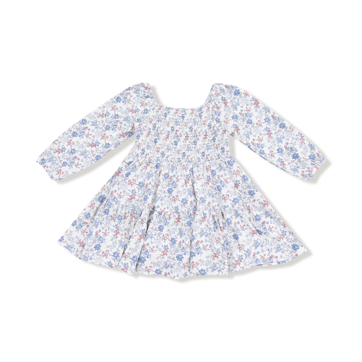 Long Sleeve Smocked Dress - Country Girl Floral
