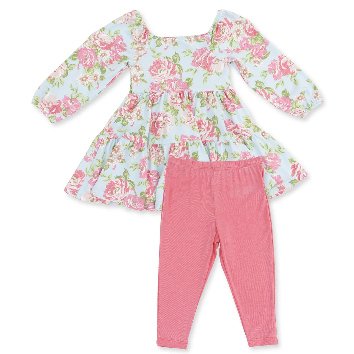Cap Sleeve Dress and Leggings - Angeline Floral