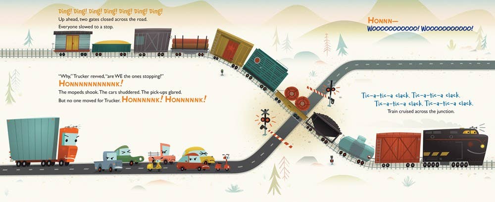 Trucker and Train