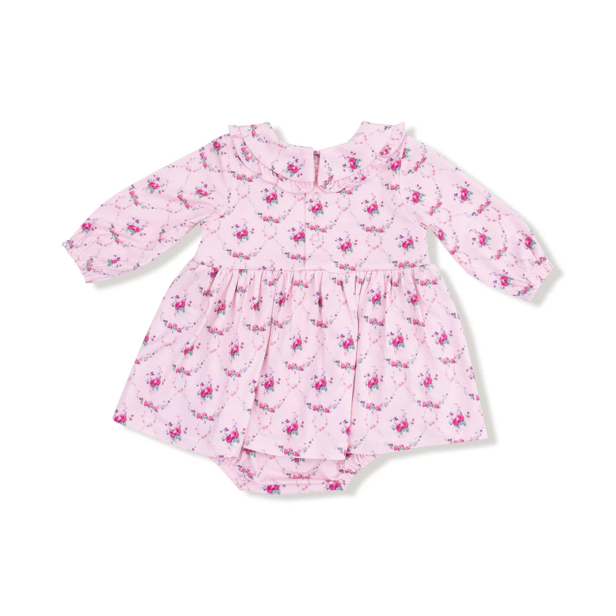 Peter Pan Skirted Bodysuit - Rose Garden Trellis
