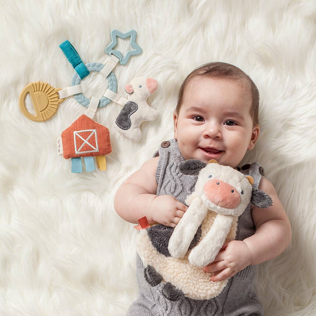 Bitzy Busy Ring Teething Activity Toy - Veggie