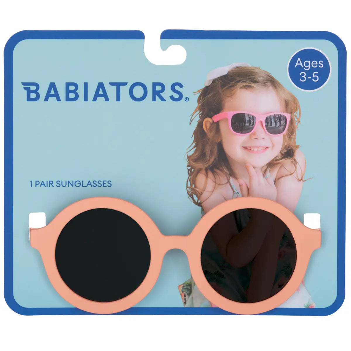 Euro Round Sunglasses - Peach