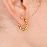 Pierced Co. Earrings - Rope Huggies