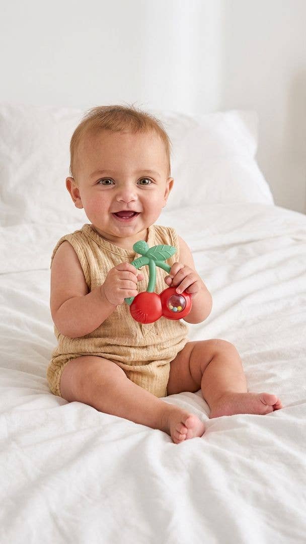 Bitzy Shake Teether Rattle - Goose