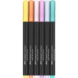 Black Edition Felt Tip Brush Markers - Pastel