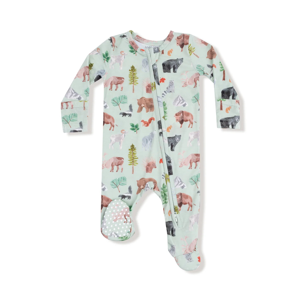 Zip Footie - American Woodland Animals