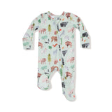 Zip Footie - American Woodland Animals