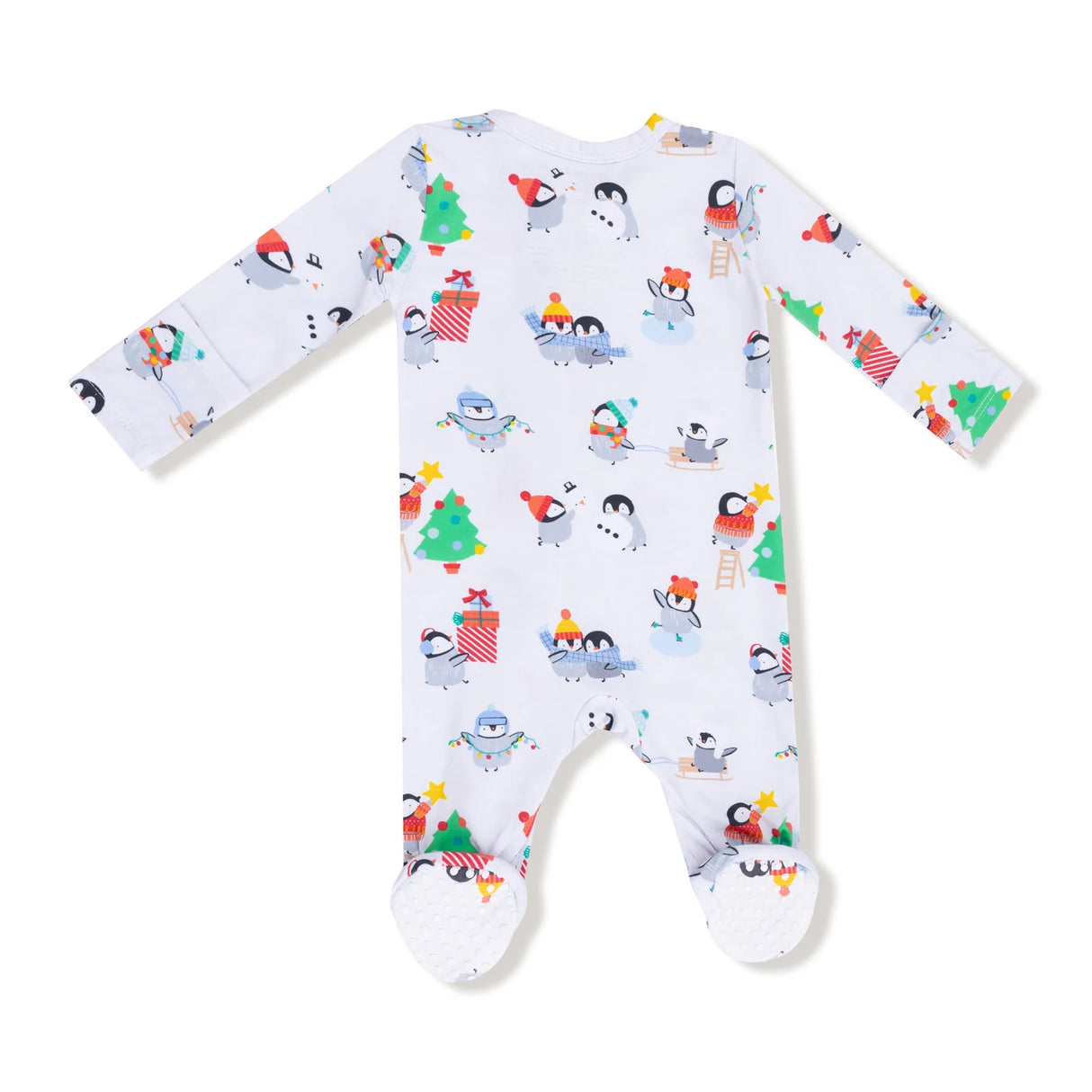 Zip Footie - Holiday Penguins