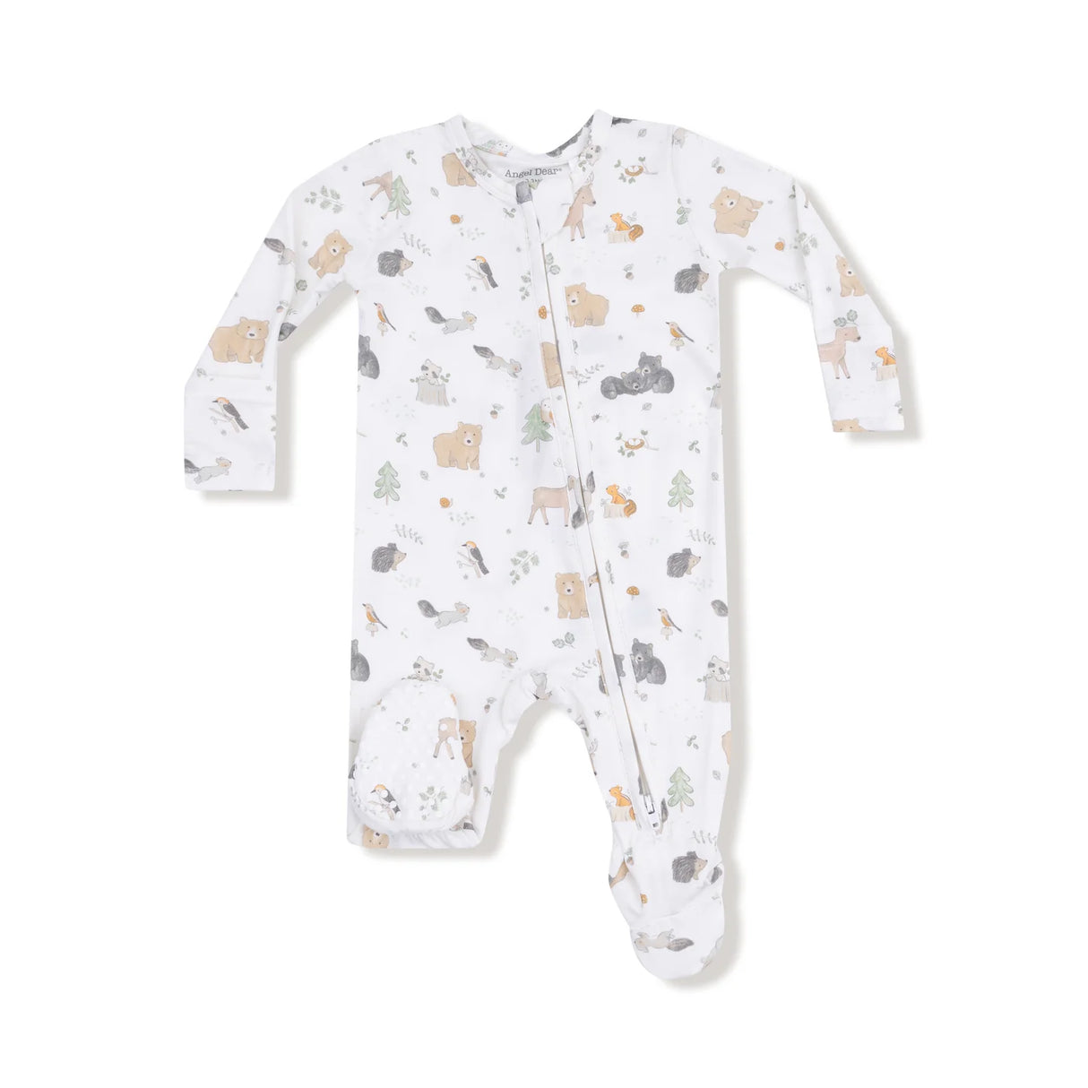 Zip Footie - Woodland Babies