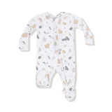 Zip Footie - Woodland Babies