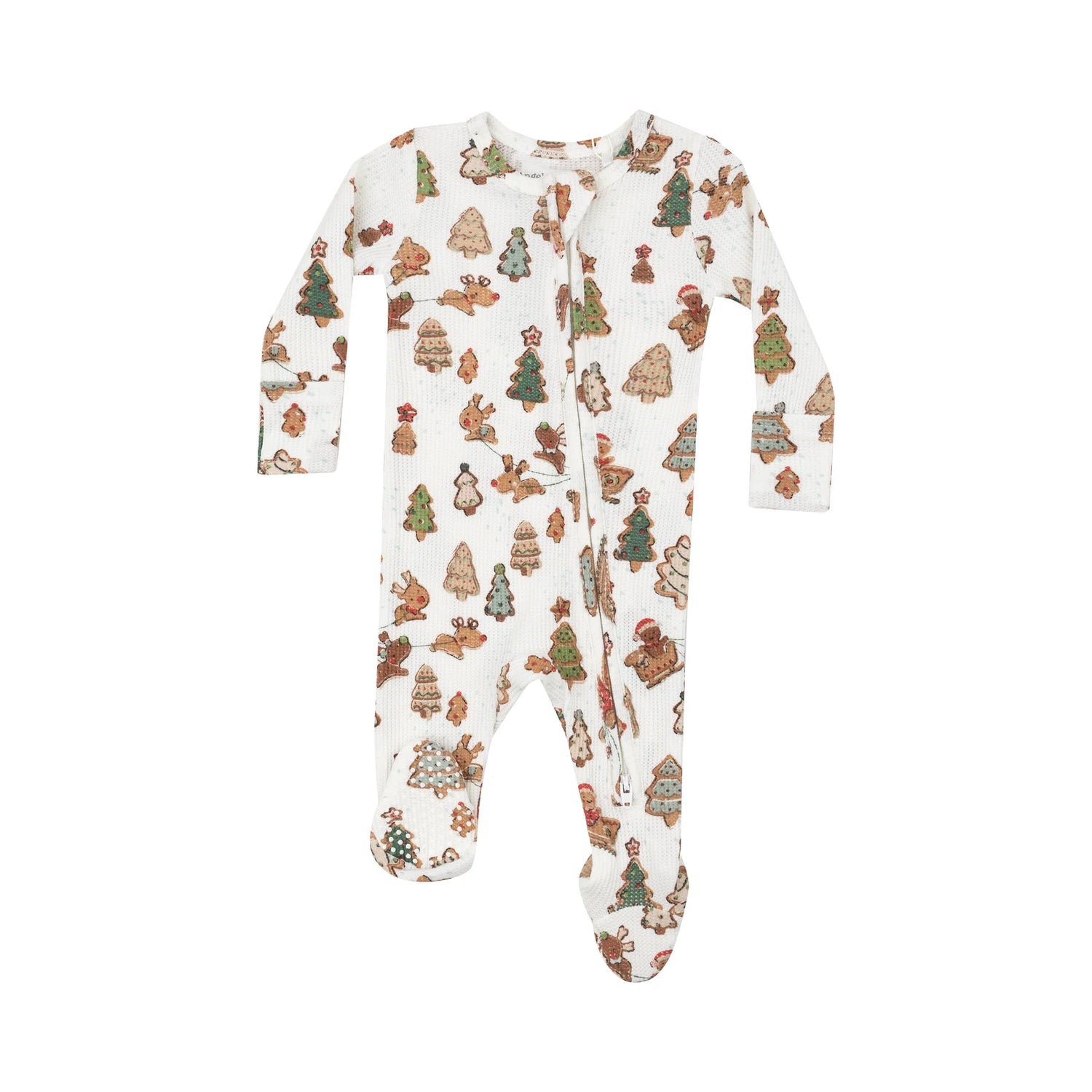 Zip Footie - Gingerbread Sleigh Ride