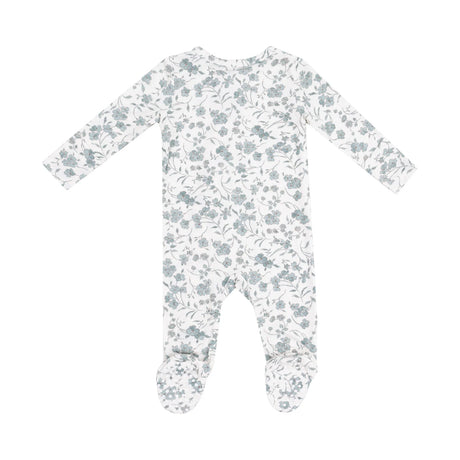 Zip Footie - Baby's Breath Floral