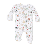 Zip Footie - Cute Farm Animals