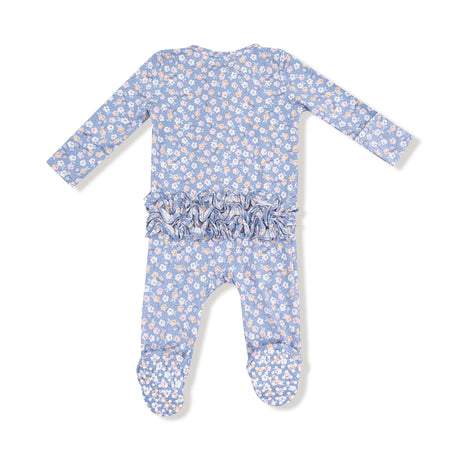 Ruffle Zip Footie - Country Calico