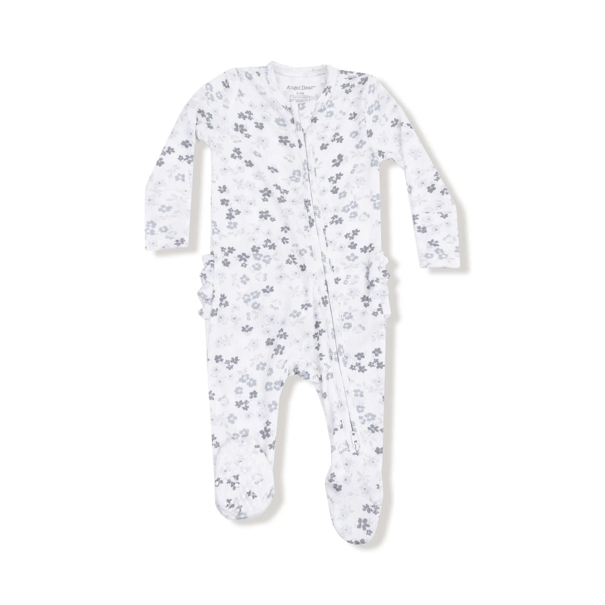 Ruffle Zip Footie - Caroline's Calico