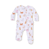 Ruffle Zip Footie - Fancy Pets