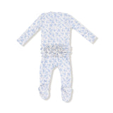 Ruffle Zip Footie - Romi Floral