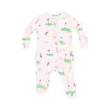 Ruffle Zip Footie - Pink Golf Things
