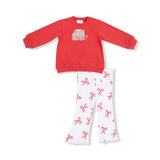 Applique Pullover and Flares - Candy Canes