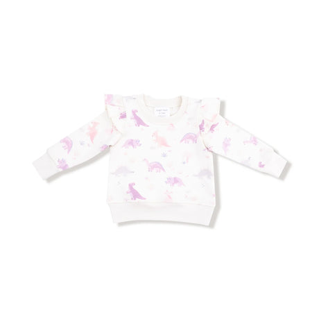Ruffle Sweatshirt and Joggers - Soft Dinos