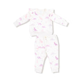 Ruffle Sweatshirt and Joggers - Soft Dinos