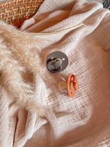 Itzy Soother Natural Rubber Paci Set - Blossom + Rosewood