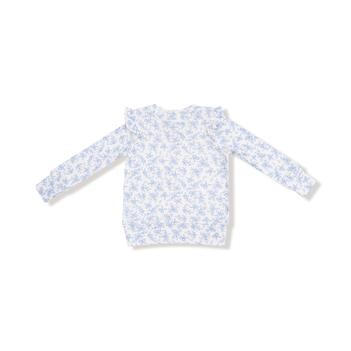 Ruffle Shoulder Tee and Flares - Romi Floral