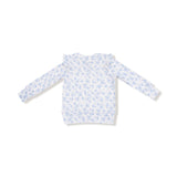 Ruffle Shoulder Tee and Flares - Romi Floral