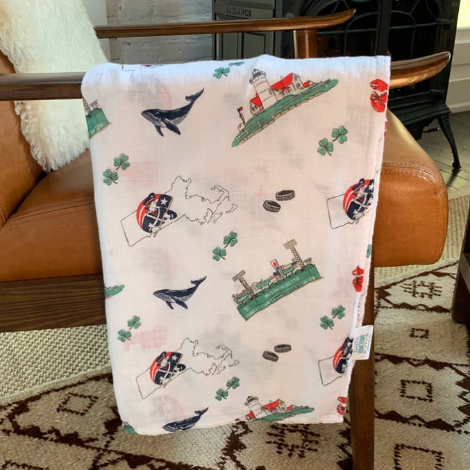 Muslin Swaddle - Massachusetts