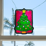 Mini Scratch & Scribble Window Banner Kit - Festive Friends