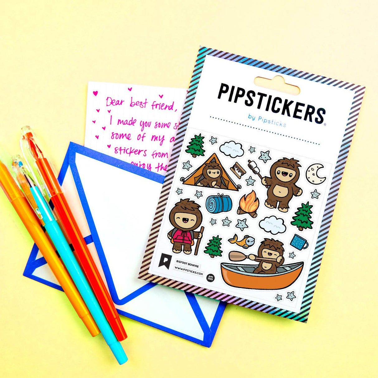 Pipstickers - Bigfoot Bonfire