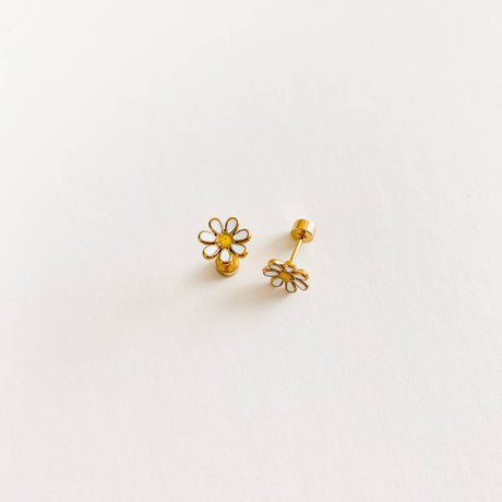 Pip Pop Post Earrings - Lilac Daisy