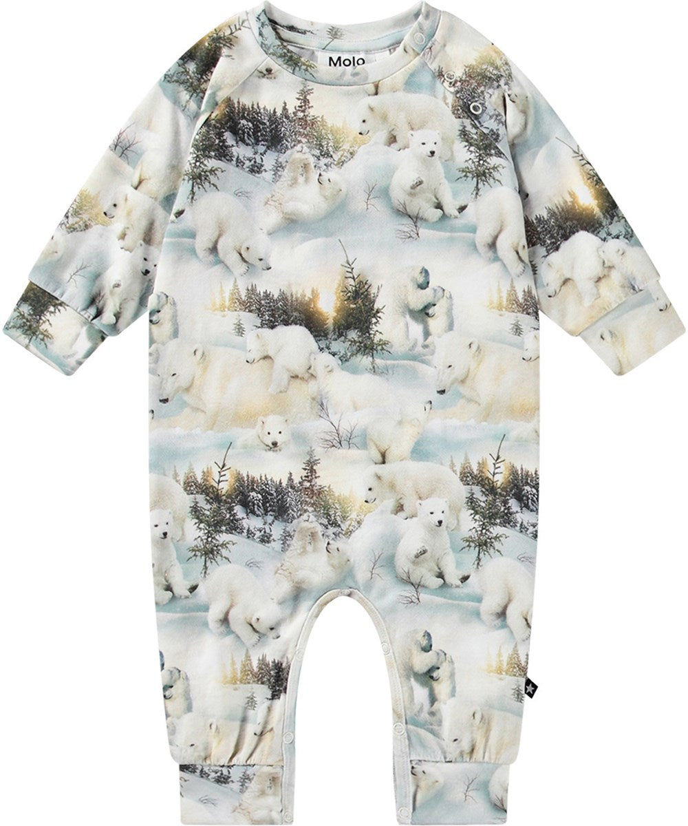 Molo Fairfax Romper - Snowy Bears FINAL SALE