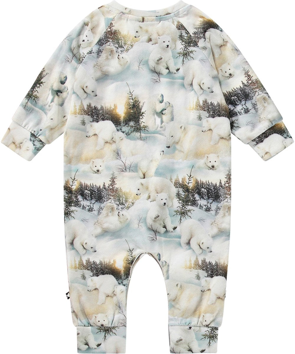 Molo Fairfax Romper - Snowy Bears FINAL SALE