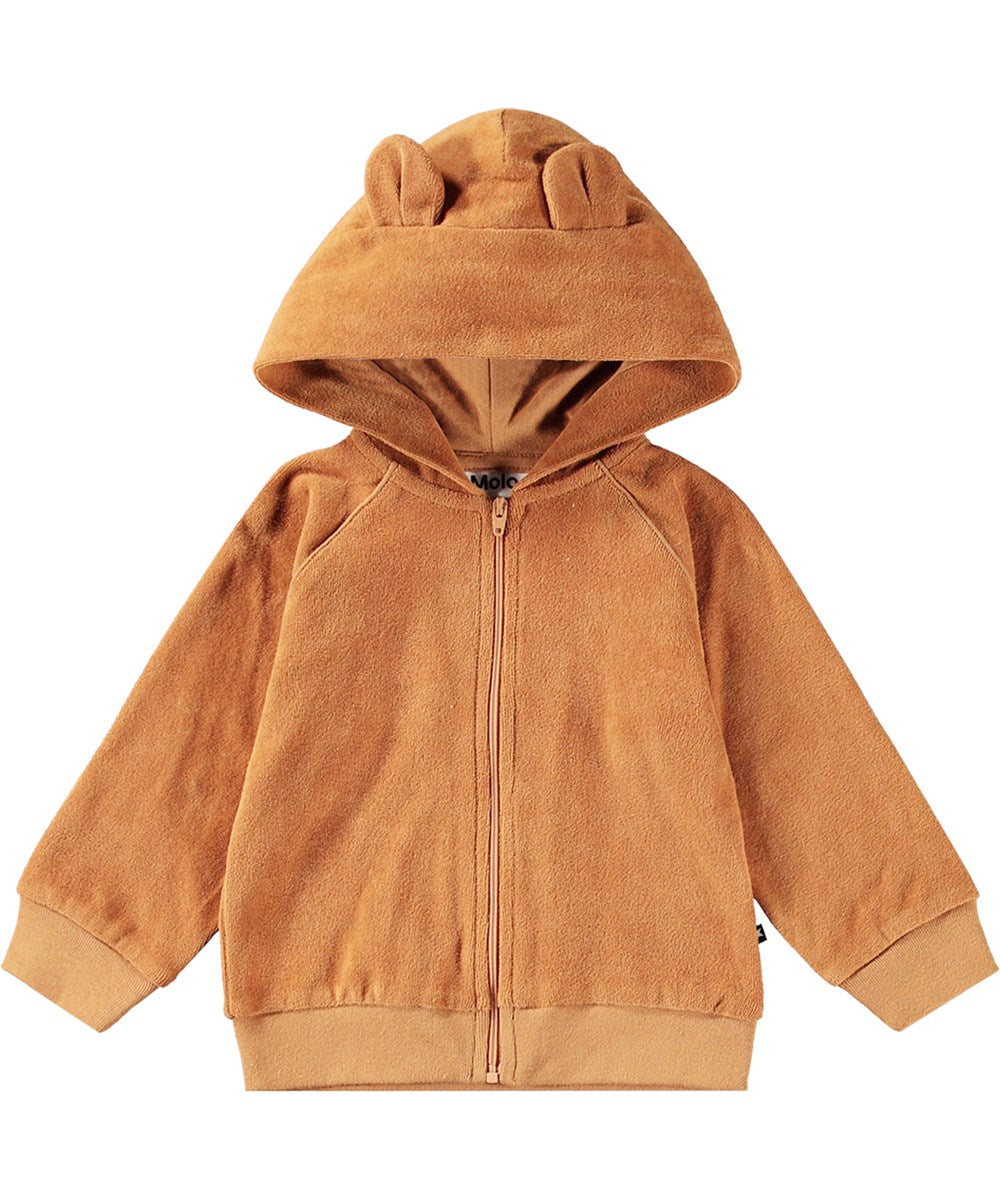 Molo Dirk Zip Up Hoodie - Brown Sugar FINAL SALE