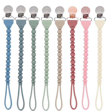 Sweetie Strap Pacifier Clip - Blue Beaded