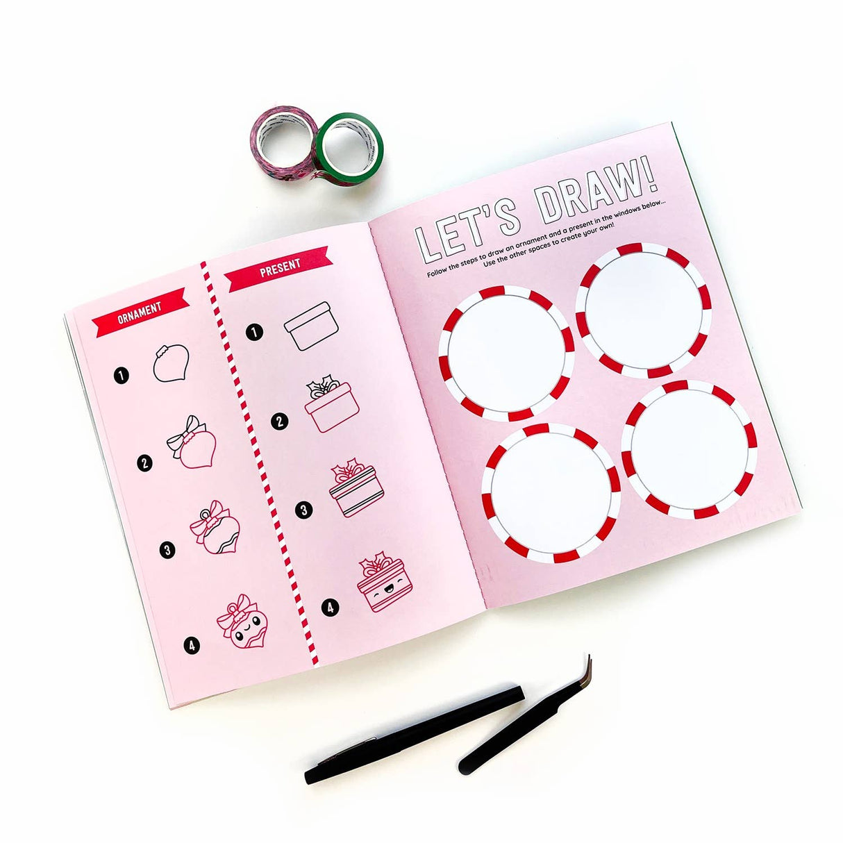Pipstickers - Draw-Along Christmas Sticker Book