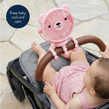 Itzy Breeze 3-Speed Stroller Fan - Pink