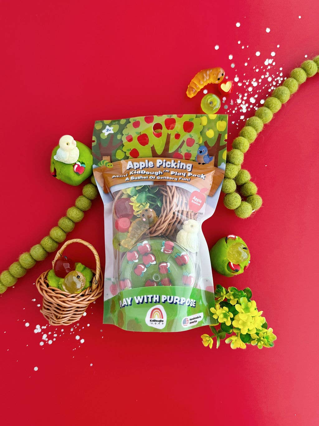 KidDough Mini Play Pack - Apple Picking
