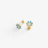 Pip Pop Post Earrings - Lilac Daisy