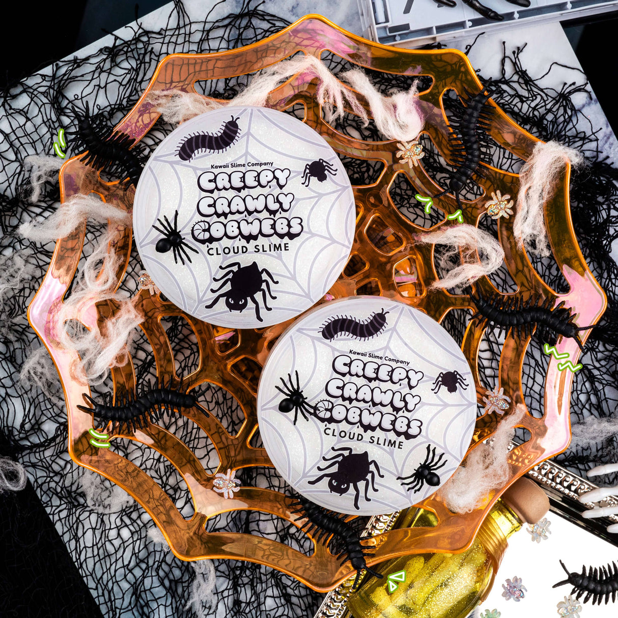 Kawaii Slime - Creepy Crawly Cobwebs Cloud Slime