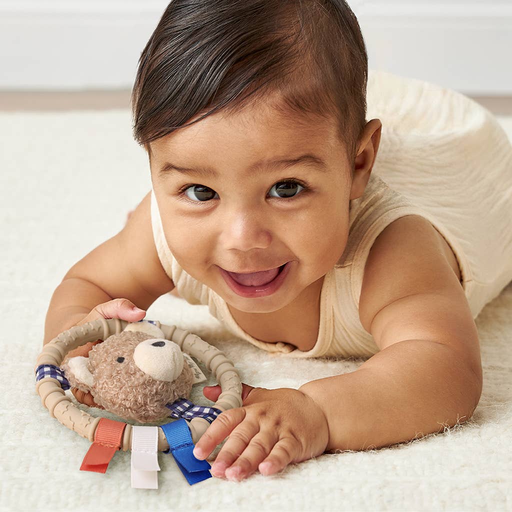 Itzy Ring Pal Teether - Pink Kitty