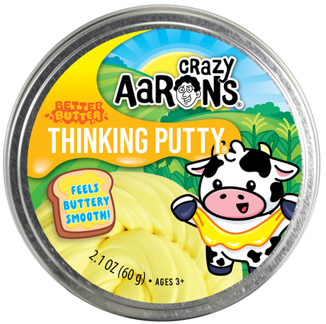 Crazy Aaron's Thinking Putty 4" Tin - Better Butter