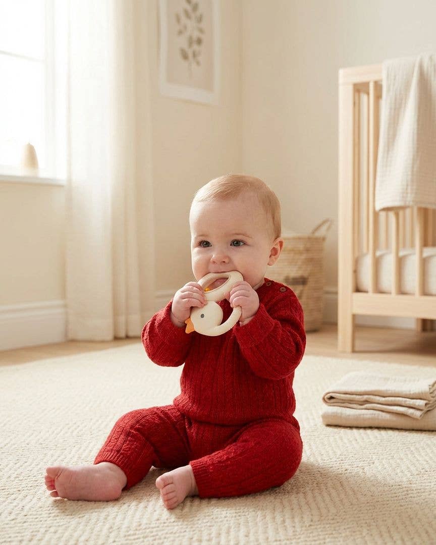 Bitzy Shake Teether Rattle - Cherries