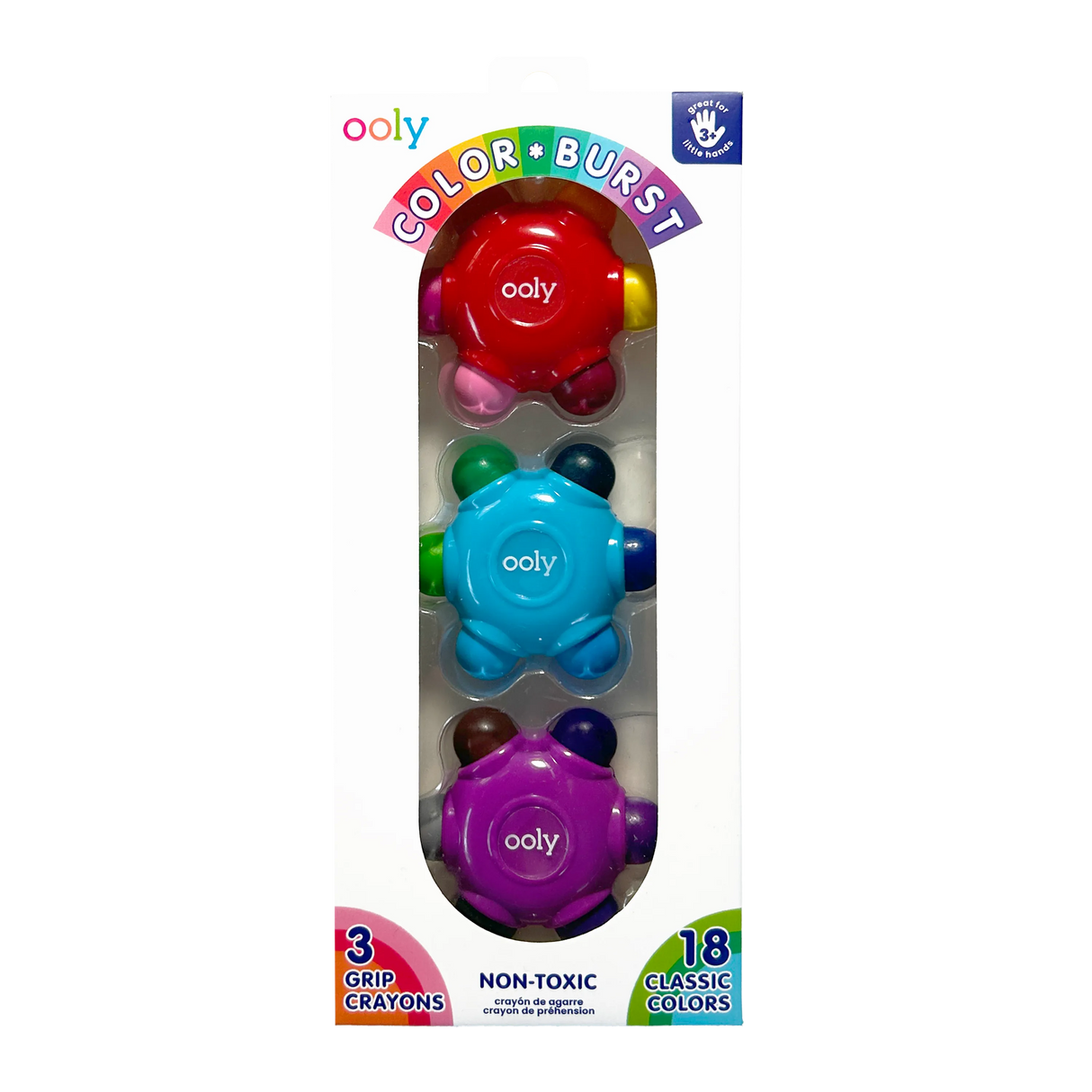 Color Burst Easy Grip Crayons