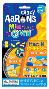Crazy Aaron's Thinking Putty 4" Tin - Mix It Mac & Cheese