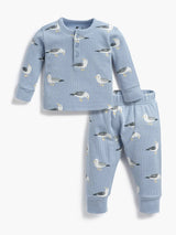 Waffle Two Piece Set - Seagull